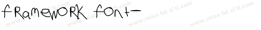 framework font字体转换